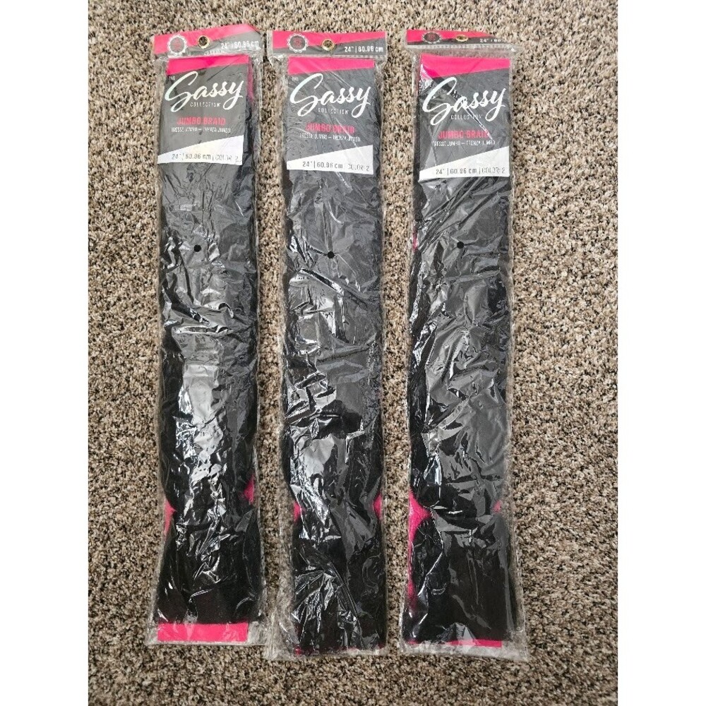 Sassy Collection 24" Jumbo Hair Braid Color 2 NEW